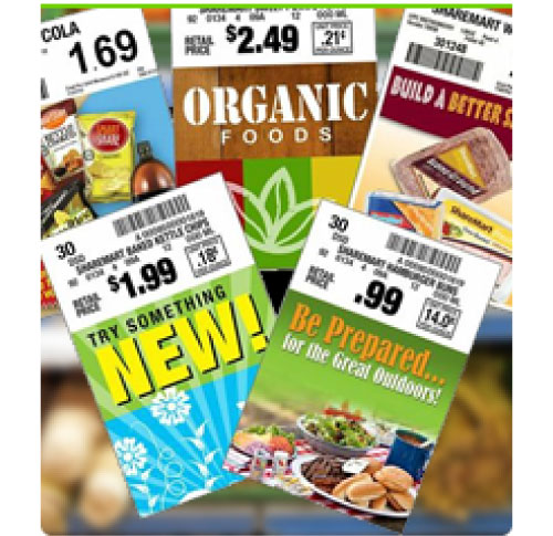 Printed shelf tags